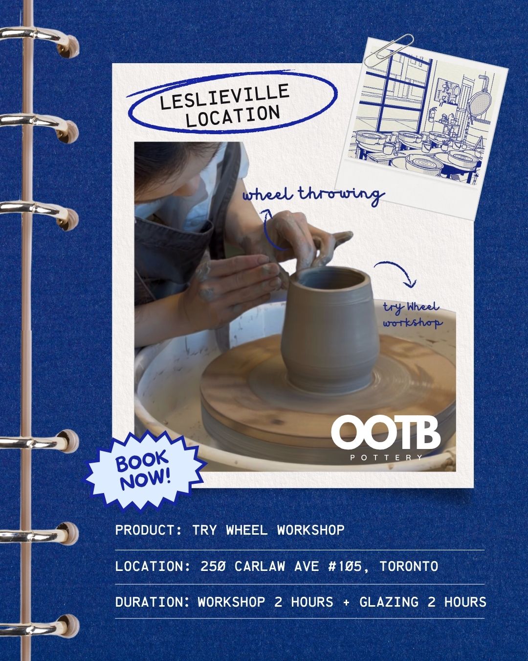Try Wheel throwing （one time） (Leslieville)
