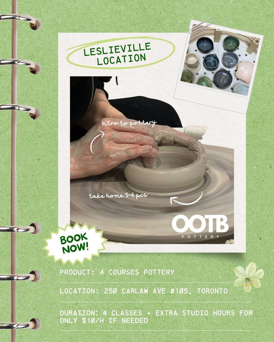 Wheel throwing （4 course classes ） (Leslieville)